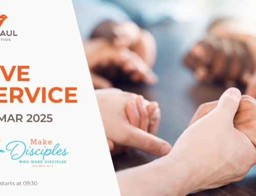 30.03.2025 – Live Sunday Service – Etre disciple, c’est être responsable (Jean Marc Ip)